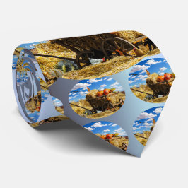 Erntedank Strohwagen im Feld Krawatte