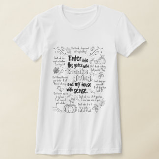 Erntedank-T - Shirt ("Don'ts")