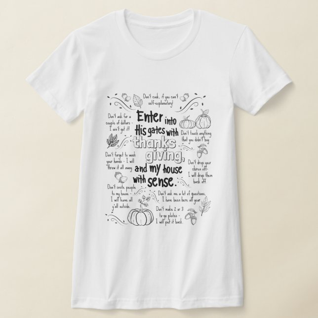 Erntedank-T - Shirt ("Don'ts") (Ablage )