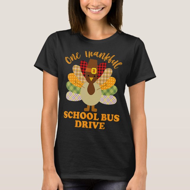 Erntedank Tag Eins Tausend Schulbusfahrer Cu T-Shirt (Vorderseite)