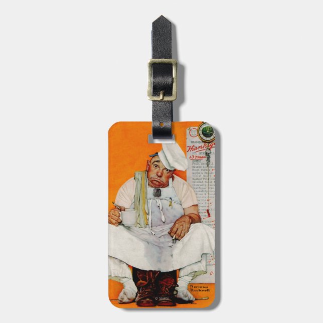 Erntedank-TagesBlues Gepäckanhänger (Vorderseite vertikal)