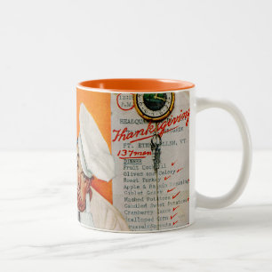 Erntedank-TagesBlues Zweifarbige Tasse