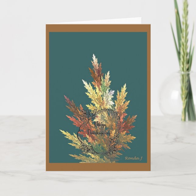 Erntedank-Tageskarte Feiertagskarte (Vorderseite)