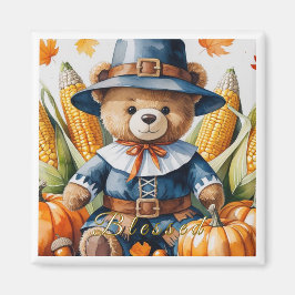 Erntedank Teddy Bear Magnet
