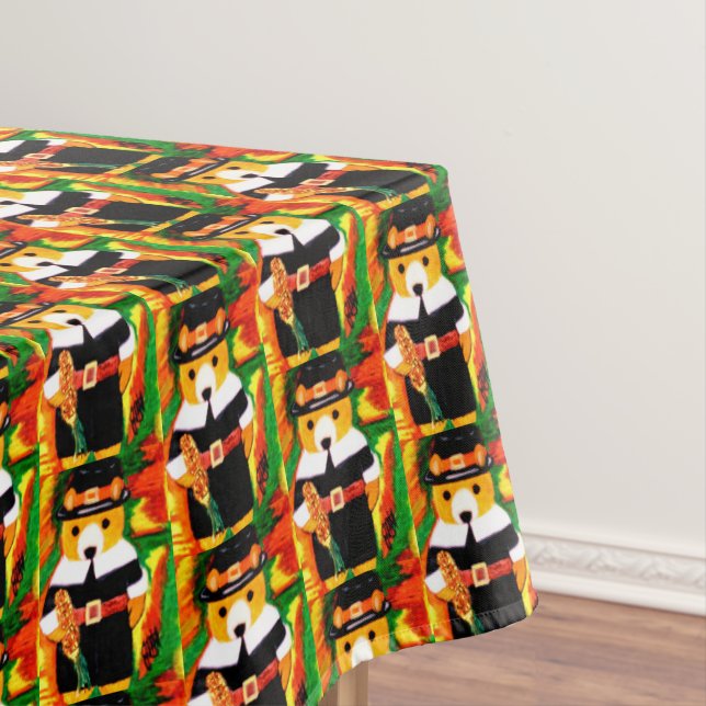 ERNTEDANK, TEDDY BEAR TISCHDECKE (Beispiel)