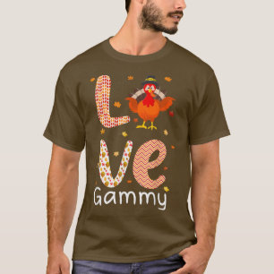 Erntedank Thema Liebe Gammy Happy Turkey Day Theiß T-Shirt