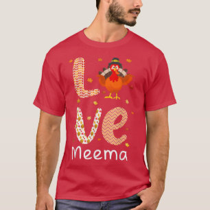 Erntedank Thema Liebe Meema Happy Türkei Tag Thai T-Shirt