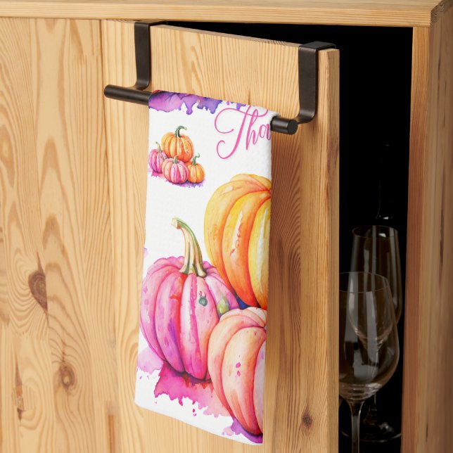 Erntedank-Themed Kitchtuch Geschirrtuch (Drittel gefaltet)