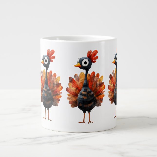 Erntedank Themed with Trukey Jumbo-Tasse (Vorderseite)