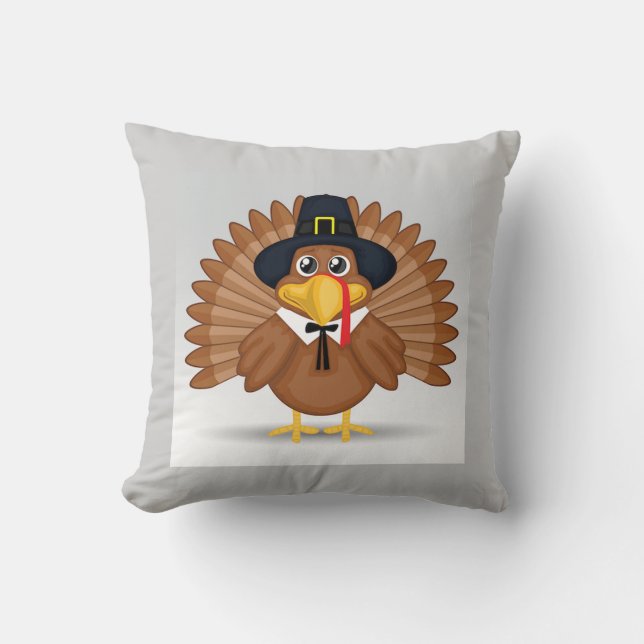Erntedank Throw Pillow/Türkei Kissen (Vorderseite)