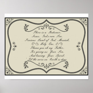 Erntedank Tischset Poster