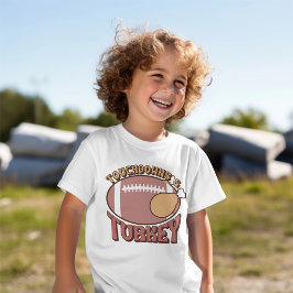 Erntedank "Touchdown & Turkey" Fall Kinder T-Shirt