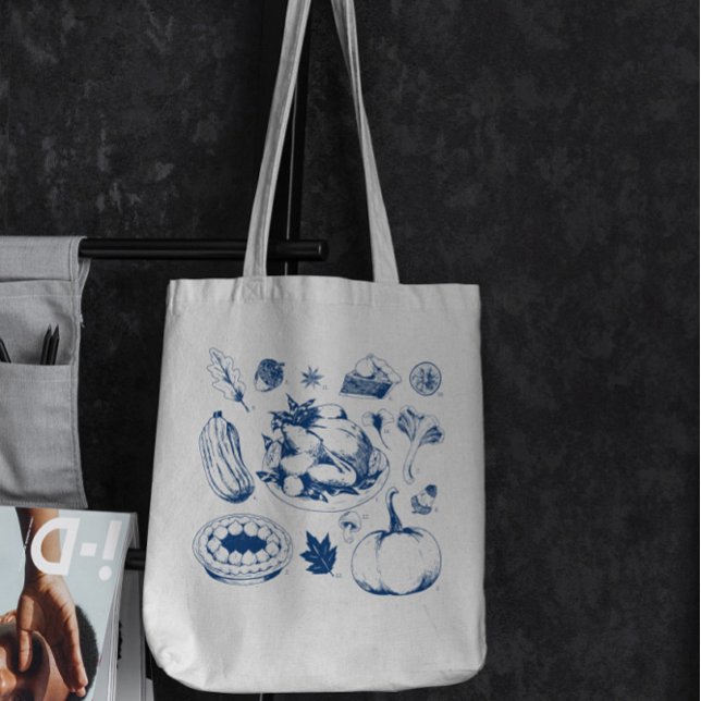 Erntedank Traditionelles Food Tote Bag Tragetasche (Von Creator hochgeladen)