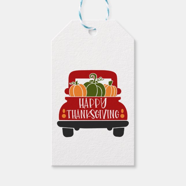 Erntedank Truck Geschenkanhänger (Vorderseite)