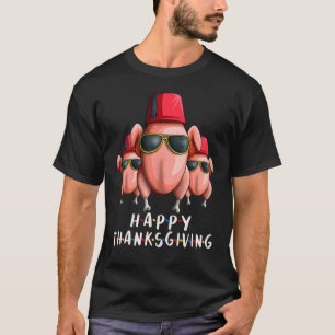 Erntedank Truthahn für Freunde Truthahn Kopf T-Shirt