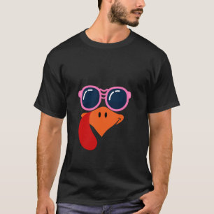 Erntedank-Truthühner-Gesichtsausdruck nach Familie T-Shirt