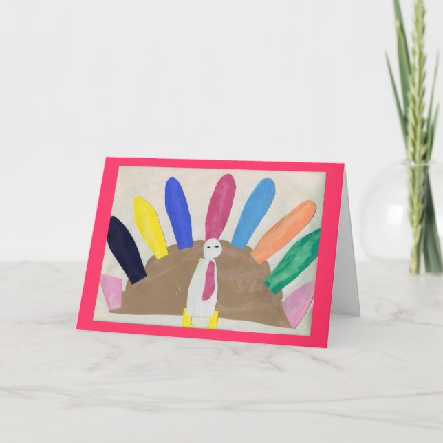 Erntedank Türkei Feiertagskarte (Vorderseite)