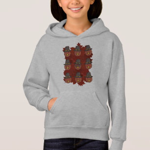 Erntedank Türkei Gesicht Emoji Geschenk Hoodie