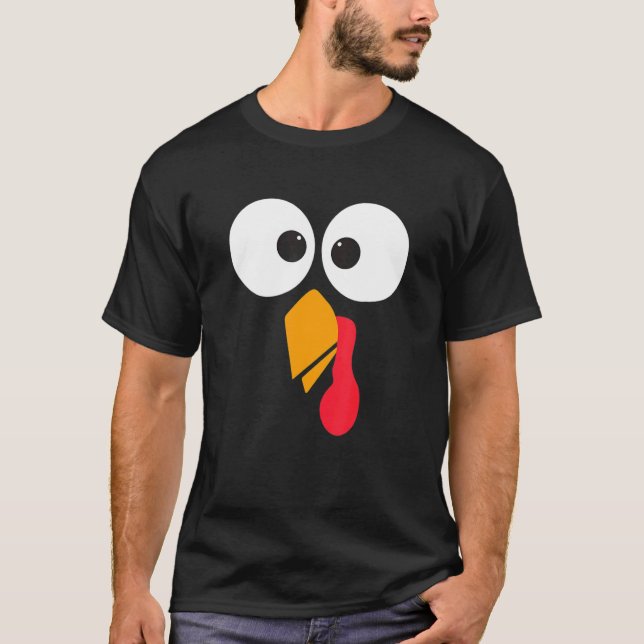 Erntedank Türkei Gesichtsausdruck Familienkostüm C T-Shirt (Vorderseite)