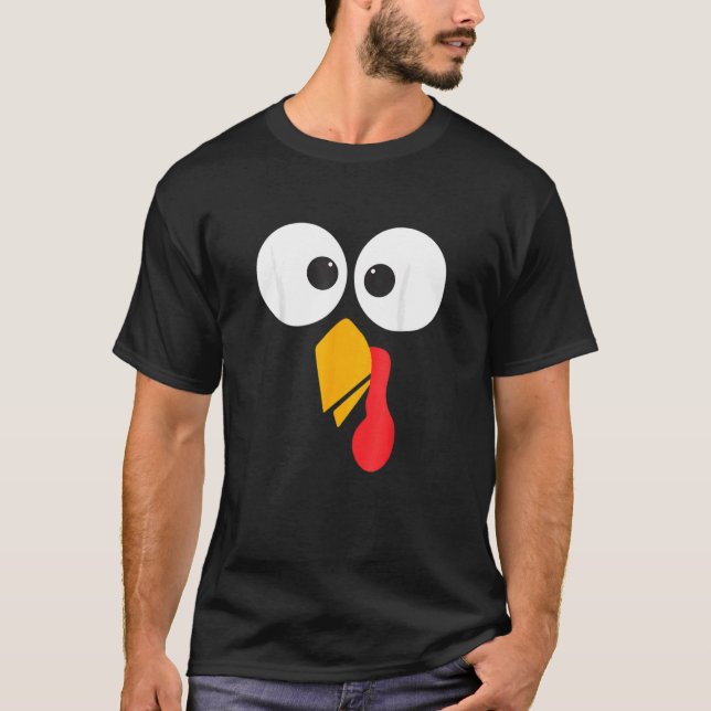 Erntedank Türkei Gesichtsausdruck Familienkostüm C T-Shirt (Vorderseite)