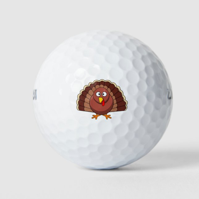 Erntedank Türkei Golfball (Vorderseite)