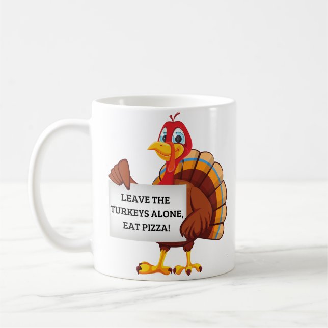 Erntedank Türkei Kaffeetasse (Links)