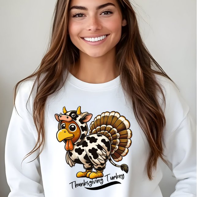 Erntedank Türkei-Kuh Saison Sweatshirt (Von Creator hochgeladen)