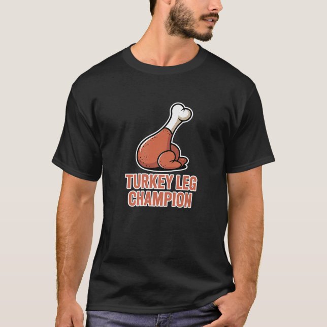 Erntedank Türkei Leg Champion Premium T-Shirt (Vorderseite)