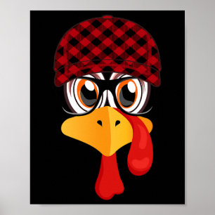Erntedank Türkei mit Fall Pattern Cap und Poster