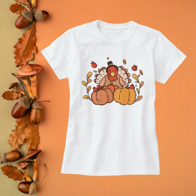 Erntedank Türkei mit Pumpkins T-Shirt (Von Creator hochgeladen)