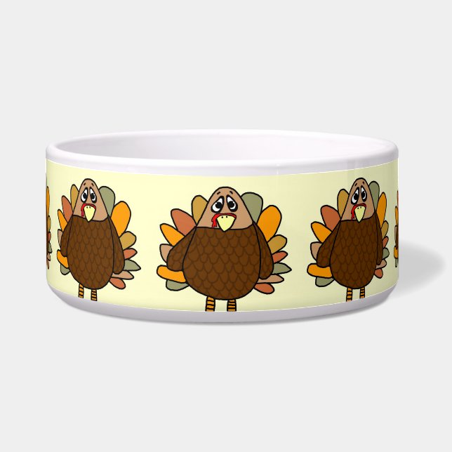 Erntedank Türkei Pet Bowl Napf (Vorderseite)
