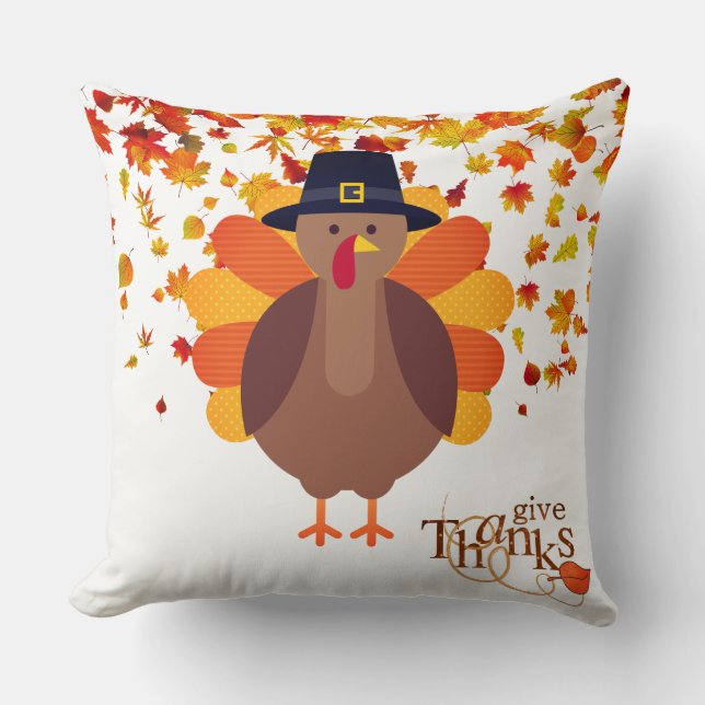 Erntedank Türkei Pillow Kissen (Vorderseite)