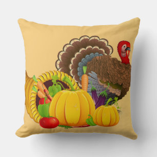 Erntedank Türkei Pillow Kissen