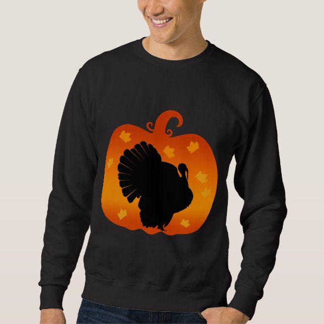 ERNTEDANK TÜRKEI PUMPKIN FALL Saison Sweatshirt (Vorderseite)