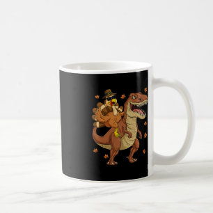 Erntedank Türkei Riding T Rex Dinosaur Kleinkind Kaffeetasse