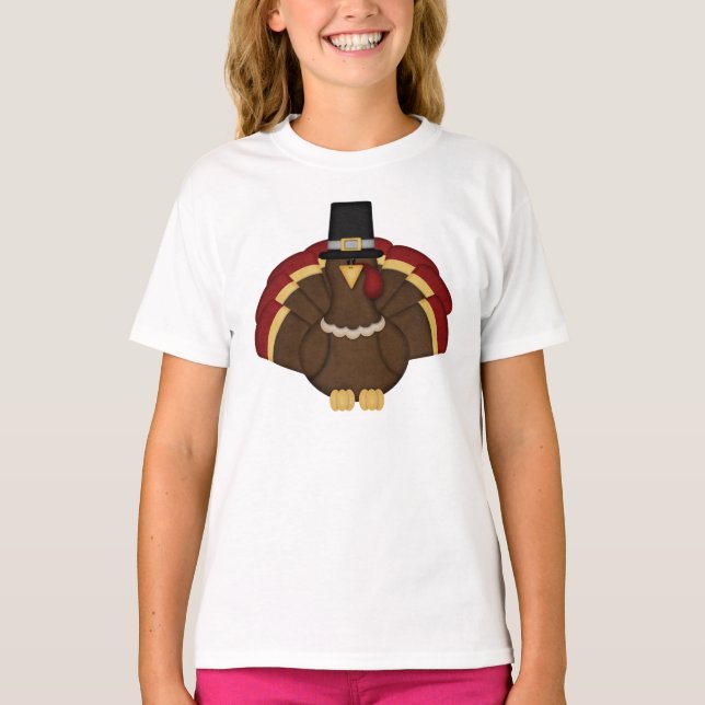 Erntedank Türkei T-Shirt (Vorderseite)