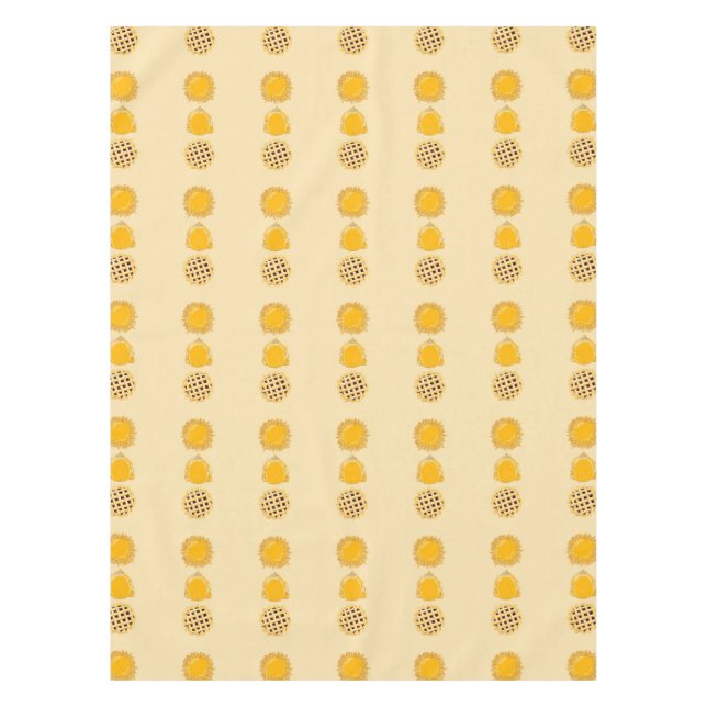 Erntedank Türkei und Kuchen Tischdecke (Vorderseite)