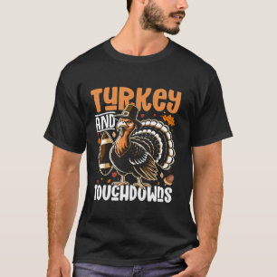 Erntedank Türkei und Touchdowns Erntedank für T-Shirt