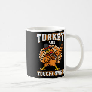 Erntedank Türkei und Touchdowns Fußball Männer Ki Kaffeetasse