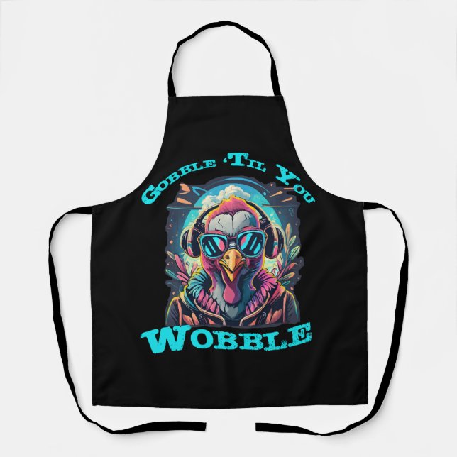 Erntedank Türkei Wobble Schürze (Vorderseite)