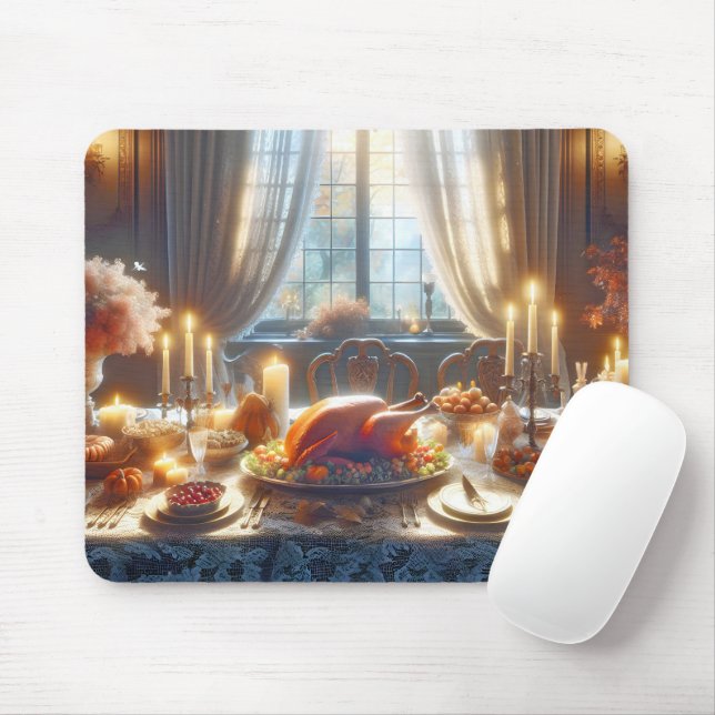 Erntedank Türkei Zentrum Mousepad (Mit Mouse)