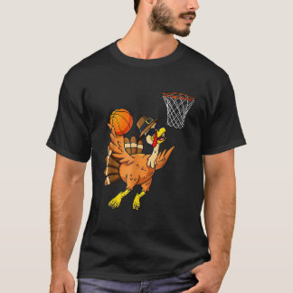 Erntedank Turkey Basketball Player Funny Boys G T-Shirt