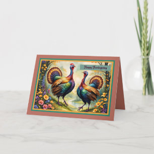 Erntedank Turkey Card Karte