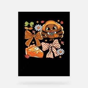 Erntedank Turkey Coquette Classic T - Shirt Acrylschild