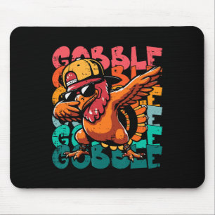 Erntedank Turkey Dab Gobble Funny Kleinkind Boys Mousepad