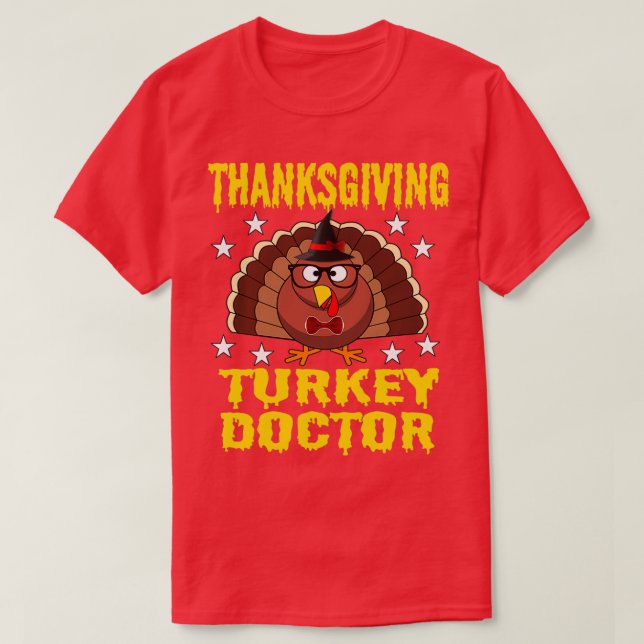 Erntedank Turkey Doctor T-Shirt (Design vorne)