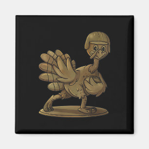 Erntedank Turkey Football Player Trophy Award Magnet