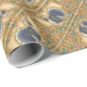 ERNTEDANK TÜRKEY UNICORN, WHIMSICAL FANTASY GESCHENKPAPIER