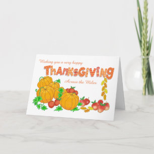 Erntedank über die Miles Pumpkin Holiday Card Feiertagskarte