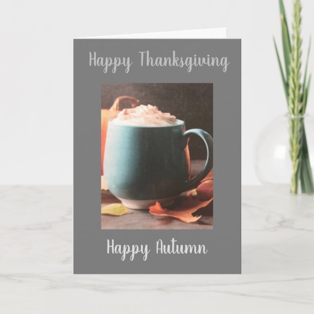 ERNTEDANK UND FALL EINE SCHÖNE ZEIT DES JAHRES KARTE (Vorderseite)